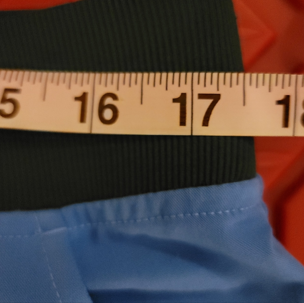 Figs Scrubs Zamora Jogger Large Blue and Green Waist - Picture 5 of 5